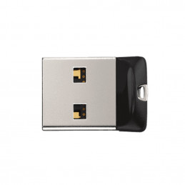 SanDisk Cruzer Fit USB-muisti 64 GB USB A-tyyppi 2.0 Musta, Hopea