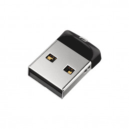 SanDisk Cruzer Fit USB-muisti 64 GB USB A-tyyppi 2.0 Musta, Hopea