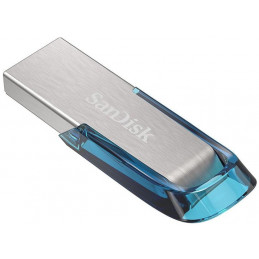 SanDisk Ultra Flair USB-muisti 32 GB USB A-tyyppi 3.2 Gen 1 (3.1 Gen 1) Sininen, Hopea