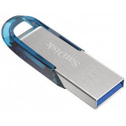 SanDisk Ultra Flair USB-muisti 32 GB USB A-tyyppi 3.2 Gen 1 (3.1 Gen 1) Sininen, Hopea