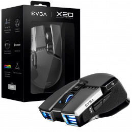 EVGA X20 hiiri Oikeakätinen RF Wireless + Bluetooth + USB Type-A Optinen 16000 DPI