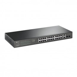TP-Link TL-SG1428PE verkkokytkin Hallittu Gigabit Ethernet (10 100 1000) Power over Ethernet -tuki 1U Musta
