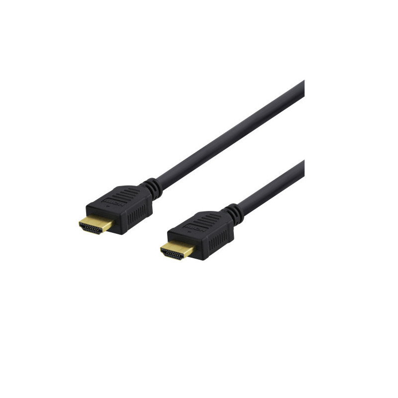 Deltaco HDMI-1030D HDMI-kaapeli 3 m HDMI-tyyppi A (vakio) Musta