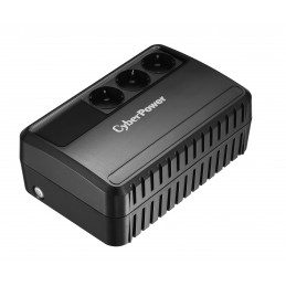 CyberPower BU650E UPS-virtalähde Linjainteraktiivinen 0,65 kVA 360 W 3 AC-pistorasia(a)