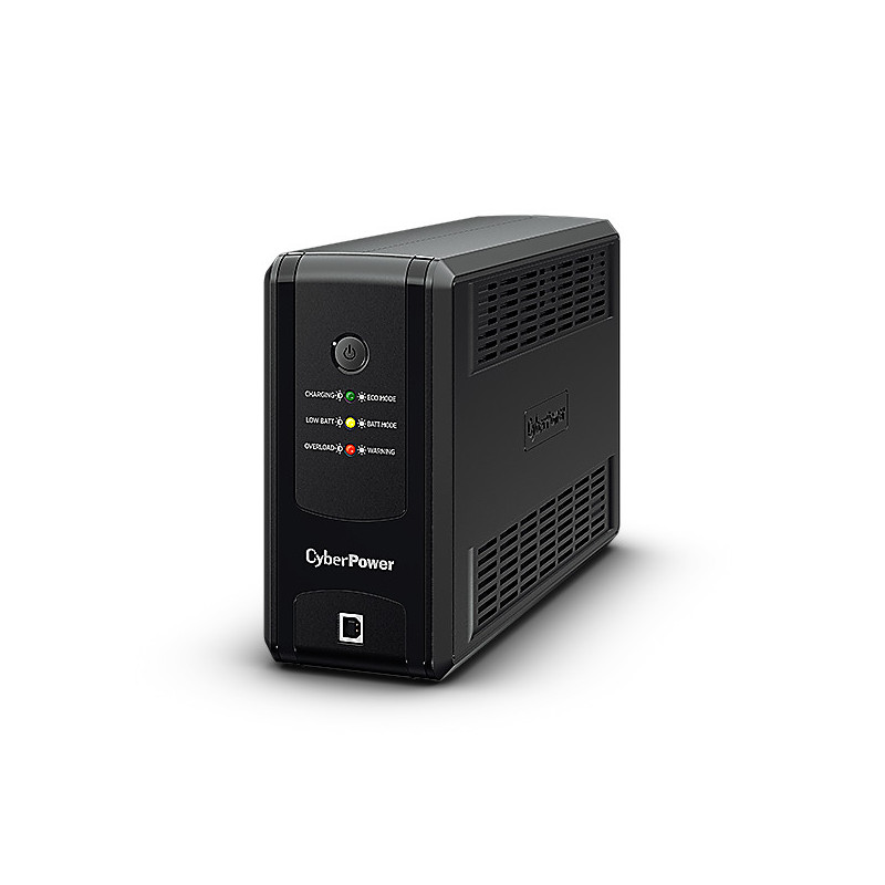 CyberPower UT850EG UPS-virtalähde Linjainteraktiivinen 0,85 kVA 425 W 3 AC-pistorasia(a)