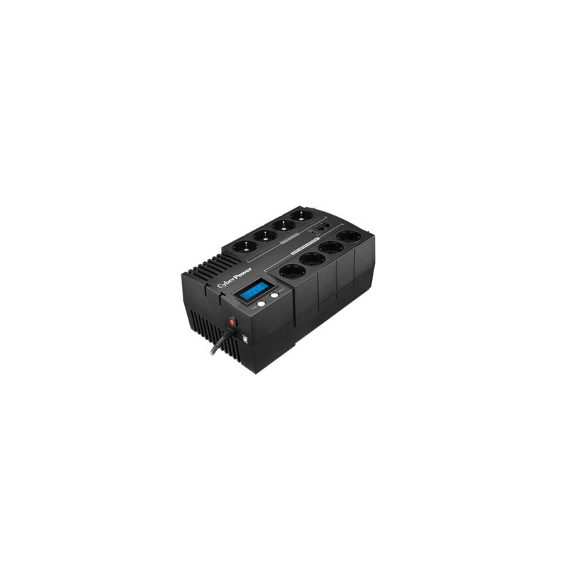 CyberPower BR1000ELCD UPS-virtalähde Linjainteraktiivinen 1 kVA 600 W 8 AC-pistorasia(a)