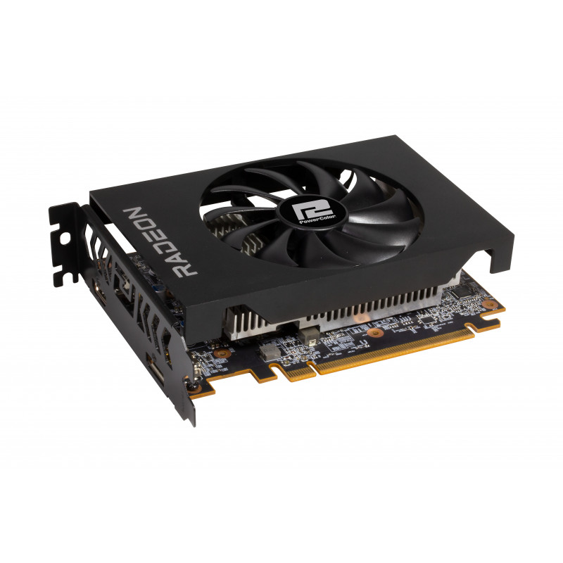 PowerColor AXRX 6400 4GBD6-DH näytönohjain AMD Radeon RX 6400 4 GB GDDR6