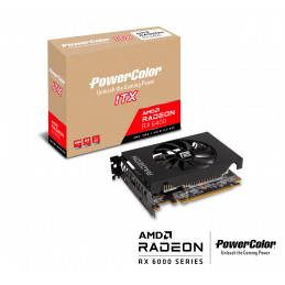 PowerColor AXRX 6400 4GBD6-DH näytönohjain AMD Radeon RX 6400 4 GB GDDR6