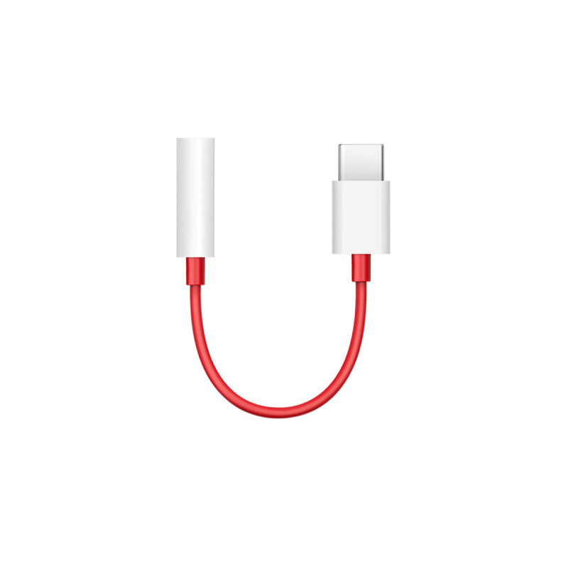 OnePlus TC01W matkapuhelimen kaapeli Punainen 0,09 m USB C 3.5mm