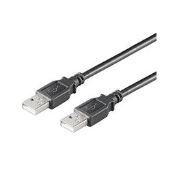 Goobay USB 2.0 AA 180 LC HiSpeed, 1.8m USB-kaapeli 1,8 m USB A Musta