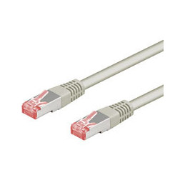 Goobay CAT 6-050 SSTP PIMF Grey 0.50m verkkokaapeli Harmaa 0,5 m