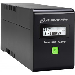 PowerWalker VI 800 SW FR Linjainteraktiivinen 0,8 kVA 480 W 2 AC-pistorasia(a)