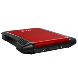 ADATA EX500 HDD- SSD-kotelo Musta, Punainen 2.5"