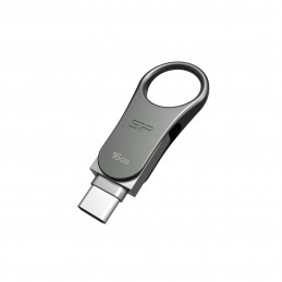 Silicon Power Mobile C80 USB-muisti 16 GB USB Type-A   USB Type-C 3.2 Gen 1 (3.1 Gen 1) Titaani