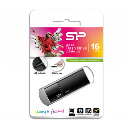 Silicon Power Ultima U05 USB-muisti 16 GB USB A-tyyppi 2.0 Musta