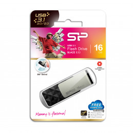 Silicon Power Blaze B30 USB-muisti 16 GB USB A-tyyppi 3.2 Gen 1 (3.1 Gen 1) Musta