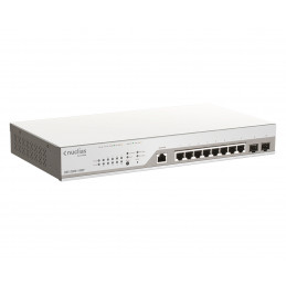 D-Link DBS-2000-10MP verkkokytkin Hallittu L2 Gigabit Ethernet (10 100 1000) Power over Ethernet -tuki Harmaa