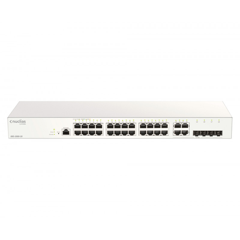 D-Link DBS-2000-28 verkkokytkin Hallittu L2 Gigabit Ethernet (10 100 1000) Harmaa