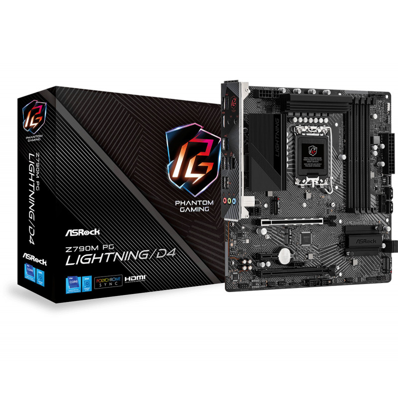 Asrock Z790M PG Lightning D4 Intel Z790 LGA 1700 mikro ATX