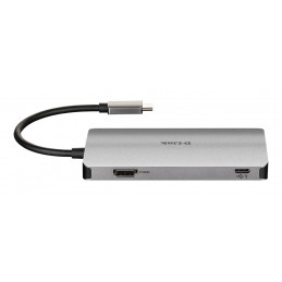 D-Link DUB-M610 kannettavien tietokoneiden telakka ja porttitoistin Langallinen USB 3.2 Gen 1 (3.1 Gen 1) Type-C Alumiini, Musta