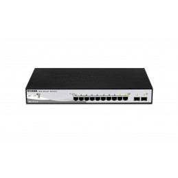 D-Link DGS-1210-10 verkkokytkin Hallittu L2 Gigabit Ethernet (10 100 1000) 1U Musta, Harmaa