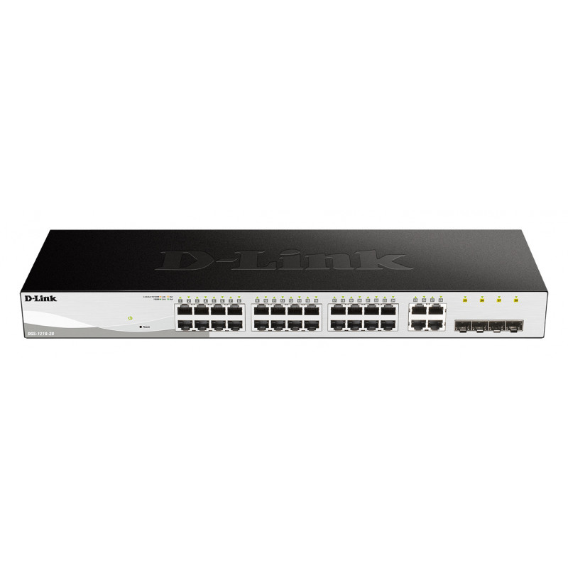 D-Link DGS-1210-28 verkkokytkin Hallittu L2 L2+ 1U Musta