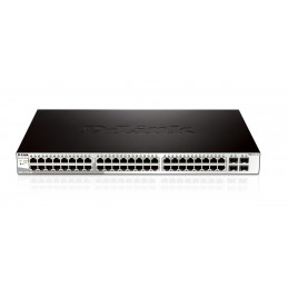 D-Link DGS-1210-52 verkkokytkin Hallittu L2 Gigabit Ethernet (10 100 1000) 1U Musta