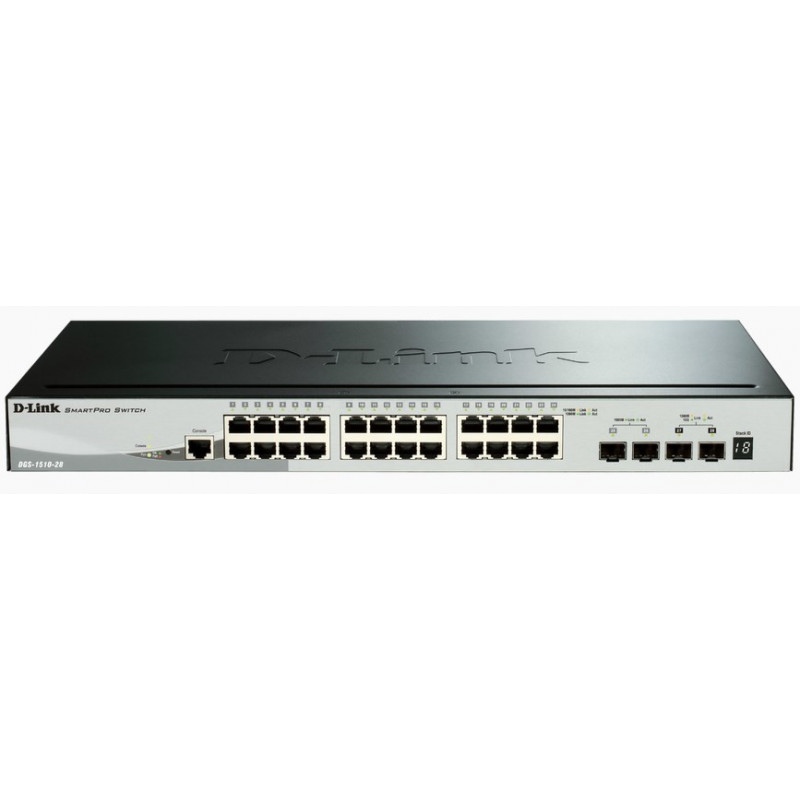 D-Link DGS-1510 Hallittu L3 Gigabit Ethernet (10 100 1000) Musta