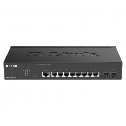 D-Link DGS-2000-10 verkkokytkin Hallittu L2 L3 Gigabit Ethernet (10 100 1000) 1U Musta