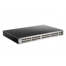 D-Link DGS-3130-54TS Hallittu L3 Gigabit Ethernet (10 100 1000) Musta, Harmaa