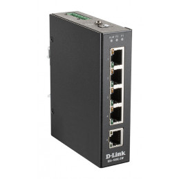 D-Link DIS-100E-5W verkkokytkin Hallitsematon L2 Fast Ethernet (10 100) Musta