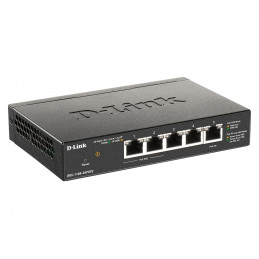 D-Link DGS-1100-05PDV2 verkkokytkin Hallittu Gigabit Ethernet (10 100 1000) Power over Ethernet -tuki Musta