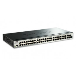 D-Link DGS-1510-52X verkkokytkin Hallittu L3 Gigabit Ethernet (10 100 1000) 1U Musta