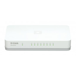 D-Link GO-SW-8G E verkkokytkin Hallitsematon Gigabit Ethernet (10 100 1000) Valkoinen