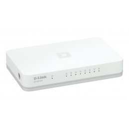 D-Link GO-SW-8G E verkkokytkin Hallitsematon Gigabit Ethernet (10 100 1000) Valkoinen