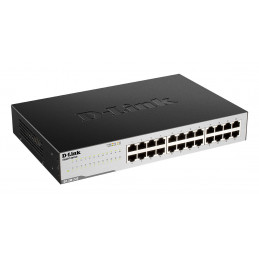 D-Link GO-SW-24G Hallitsematon L2 Gigabit Ethernet (10 100 1000) 1U Musta