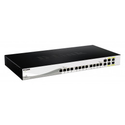 D-Link DXS-1210-16TC verkkokytkin Hallittu L2 10G Ethernet (100 1000 10000) Musta