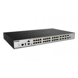 D-Link DGS-3630-28TC Hallittu L3 Gigabit Ethernet (10 100 1000) 1U Musta