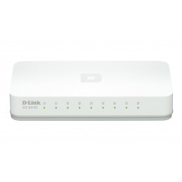 D-Link GO-SW-8E E verkkokytkin Hallitsematon Fast Ethernet (10 100) Valkoinen