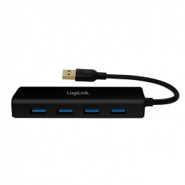 LogiLink UA0295 keskitin USB 3.2 Gen 1 (3.1 Gen 1) Type-A 5000 Mbit s Musta