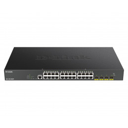 D-Link DGS-1250-28XMP verkkokytkin Hallittu L3 Gigabit Ethernet (10 100 1000) Power over Ethernet -tuki Musta