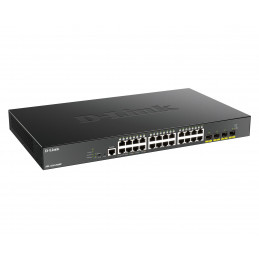 D-Link DGS-1250-28XMP verkkokytkin Hallittu L3 Gigabit Ethernet (10 100 1000) Power over Ethernet -tuki Musta