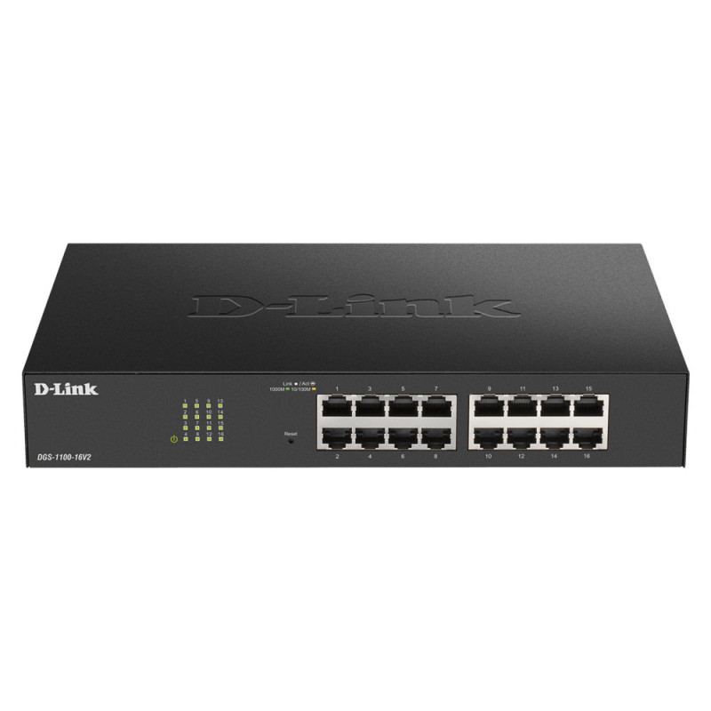 D-Link DGS-1100-24PV2 verkkokytkin Hallittu L2 Gigabit Ethernet (10 100 1000) Power over Ethernet -tuki Musta