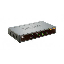 D-Link DES-1008PA verkkokytkin Hallitsematon Fast Ethernet (10 100) Power over Ethernet -tuki Musta