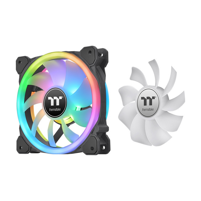 Thermaltake SWAFAN 12 RGB Tietokonekotelo Tuuletin 12 cm Musta 3 kpl