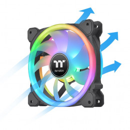 Thermaltake SWAFAN 12 RGB Tietokonekotelo Tuuletin 12 cm Musta 3 kpl