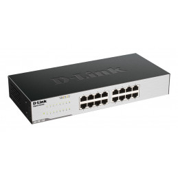 D-Link GO-SW-16G Hallitsematon L2 Gigabit Ethernet (10 100 1000) 1U Musta