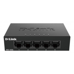 D-Link DGS-105GL E verkkokytkin Hallitsematon Gigabit Ethernet (10 100 1000) Musta