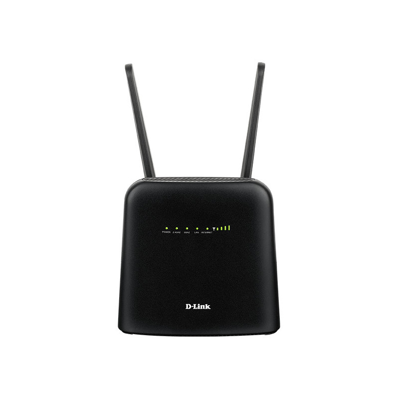 D-Link DWR-960 langaton reititin Gigabitti Ethernet Kaksitaajuus (2,4 GHz 5 GHz) 4G Musta