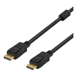 Deltaco DP-1030 DisplayPort-kaapeli 3 m Musta